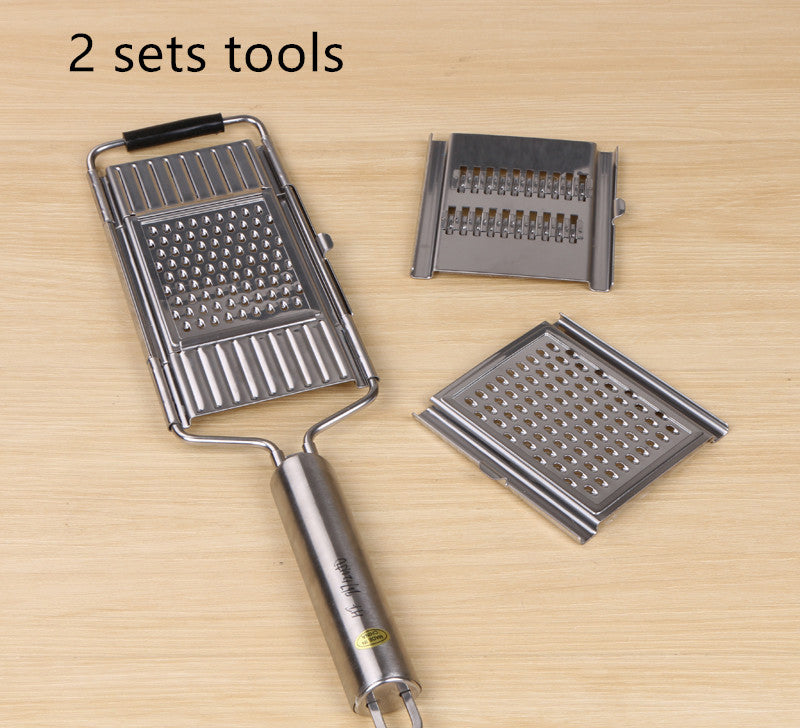Stainless Steel Grater - Multi-Use Vegetable & Fruit Slicer