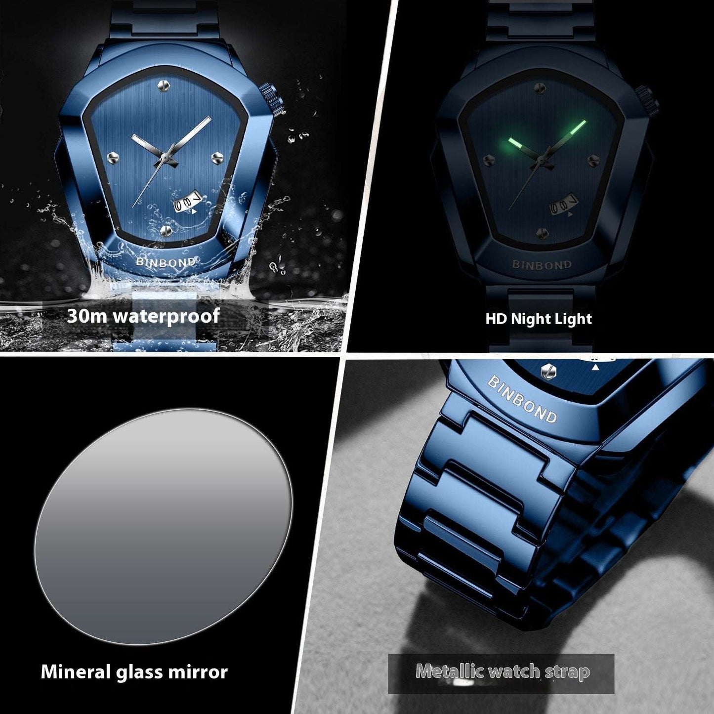 Men’s Luminous Sports Watch Luminous Waterproof Calendar Men's Table | Ectron Online