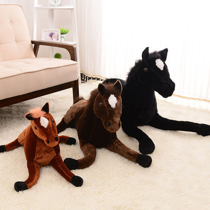 Children's plush toy horse doll