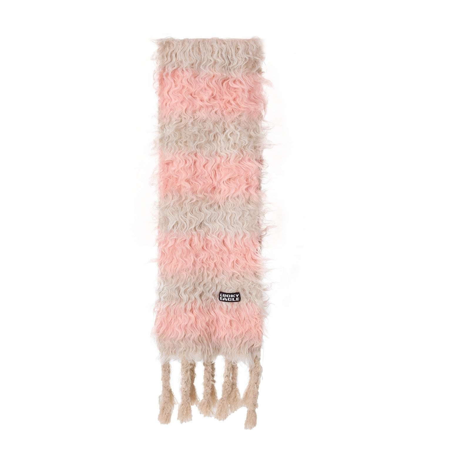 Striped Color-Block Wool Scarf Striped Color-block Wool Scarf Warm And | Ectron Online