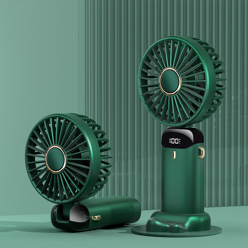 USB Rechargeable Mini Portable Handheld Electric Fan Foldable Neck Hanging Outdoor Fan Adjustable 5 Speed Powerful Air Cooler Mini Portable Handheld Electric Fan | Ectron Online