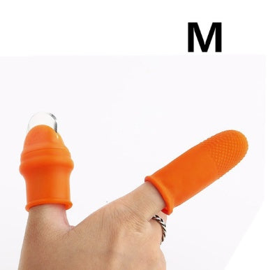 {{ brand }} Silicone Thumb Knife – Finger Protector for Cutting & Harvesting Straight M - Silicone Thumb Knife Finger Protector Ge