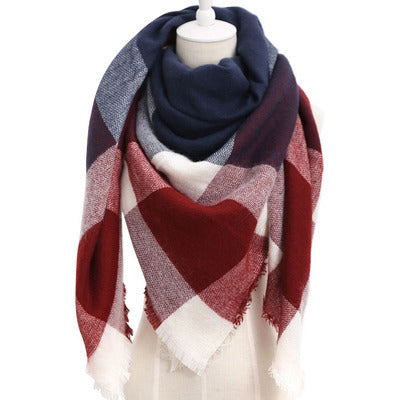 esign Women Triangles Scarf Long Scarves Shawl Autumn Winter