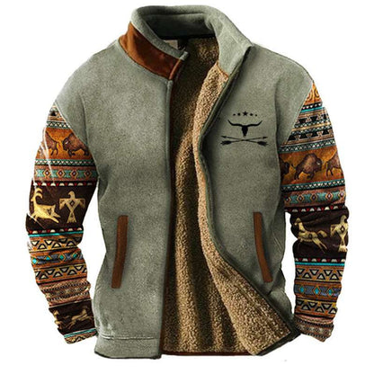 New Men's Fleece-Lined Cotton Jacket New Men's Cotton Clothes Fleece Jacket C | Ectron Online