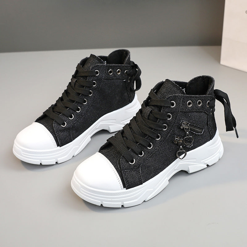 New Canvas Breathable Platform Heighten Casual Shoes New Canvas Breathable Platform Heighten | Ectron Online