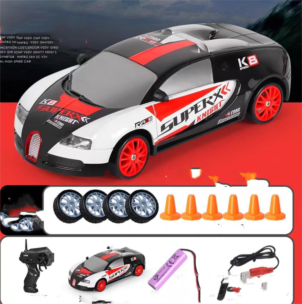 Remote Control GTR/AE86 Drift RC Car for Kids 2.4G Drift Rc Car 4WD RC Drift Car Toy R | Ectron Online