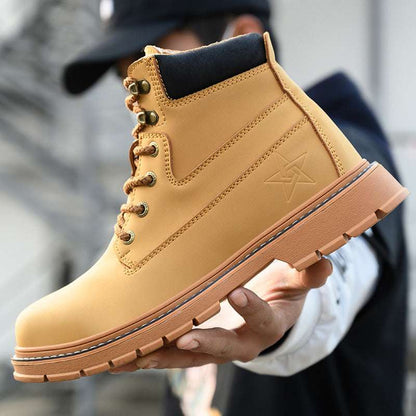 New Microfiber Leather High-Top Safety Shoes – Steel Toe & Anti-Puncture New Microfiber Leather Safety High-top S | Ectron Online