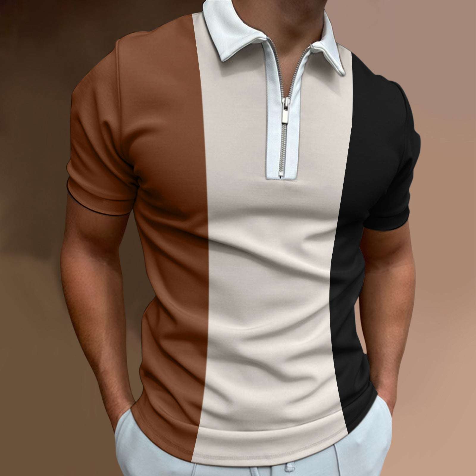 Classic Men's Polo T-Shirt - Premium Cotton Short Sleeve Polo Casual Multicolor Men's Coat Lapel | Ectron Online