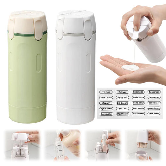 4-in-1 Portable Travel Dispenser | Leak-Proof Bottle Container