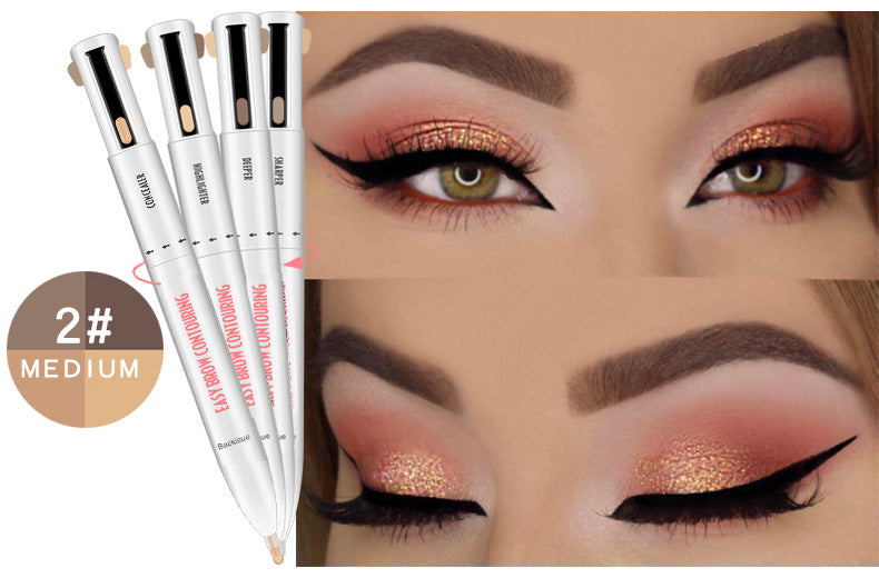 3-in-1 Foldable Eyebrow Shaping Set – Adjustable Stencils Kit Eyebrow Shaping Set 3 In 1 Foldable Adju | Ectron Online