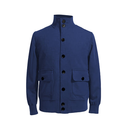 Men's Retro Spring And Autumn Deerskin Velvet Jacket