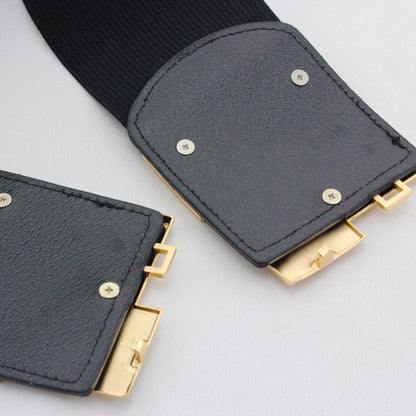 Metal Buckle Accessories Waist Seal Female Elastic Waistband