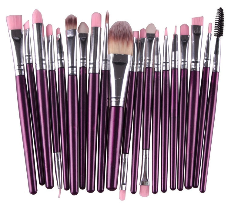 Makeup Brush Set: Powder, Blush & Eyeshadow Brushes Makeup brush set loose powder brush blus | Ectron Online