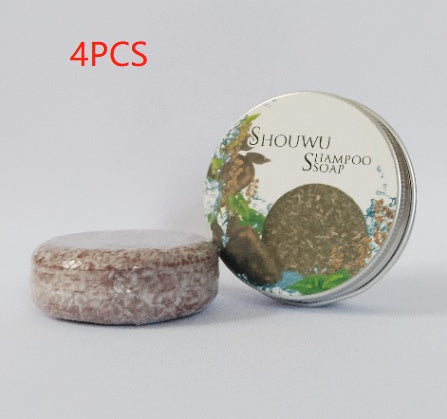 {{ brand }} Polygonum Ginseng Soap - Nourishing & Shampoo Soap Style two aluminum box packagi 55g 4PCS - Foreign Trade Silicone Oil Free English