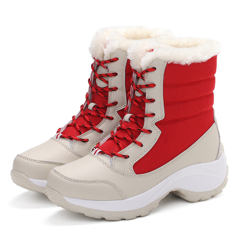 New Fleece-lined High-top Women's Shoes