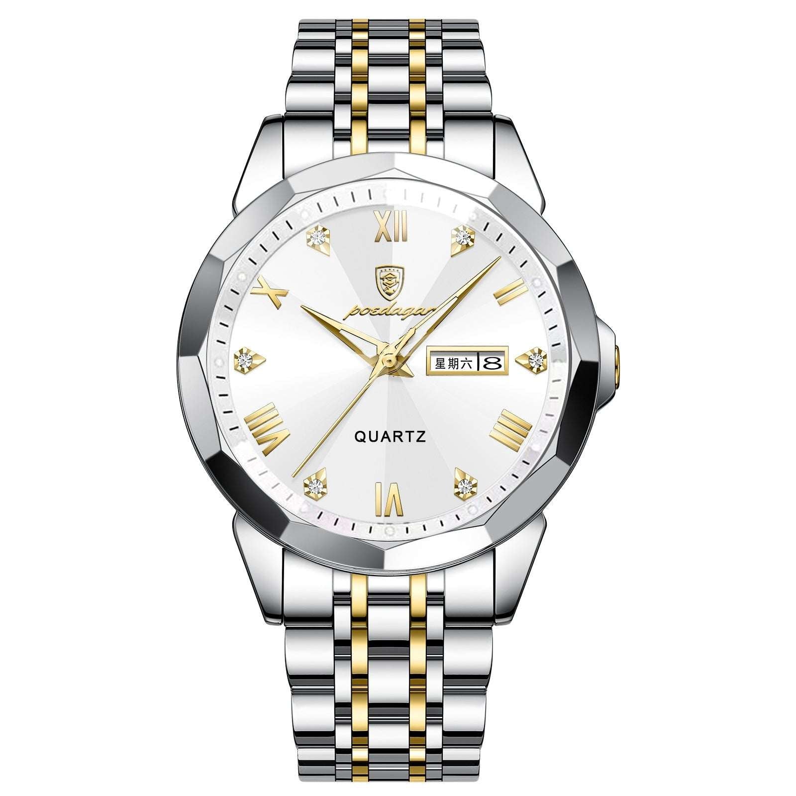 Men's High-Grade Business Watch Business Men's Watch Double Calendar Hig | Ectron Online