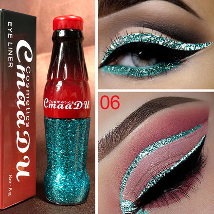 CmaaDu Color Glitter Glitter Glitter Liquid Eyeliner