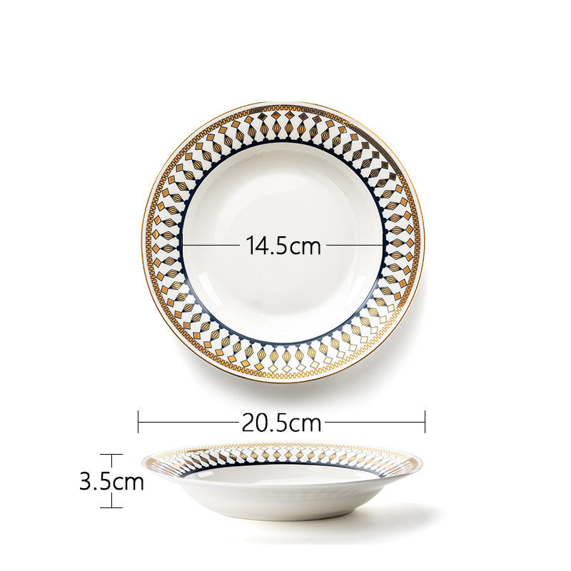 Light Luxury Western Tableware Plate Set Nordic