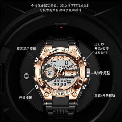 Men's Dual Display Sports Watch Dual Display Advanced Quartz Fashion Ele | Ectron Online