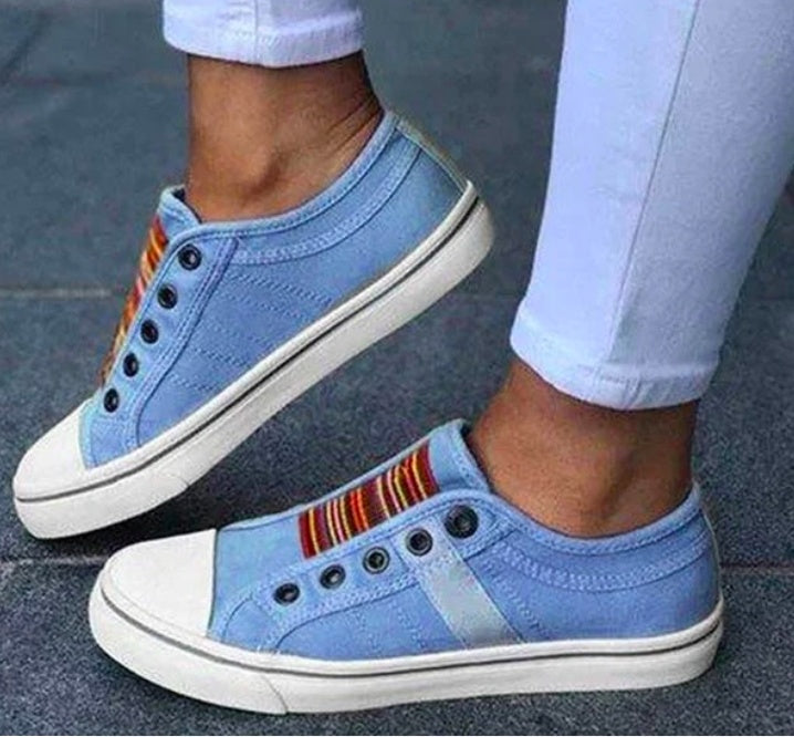 Laceless Canvas Casual Shoes - Effortless Slip-On Style Laceless Canvas Casual Shoes Fashion Sne | Ectron Online