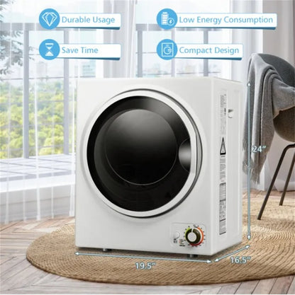 850W Compact Portable Clothes Dryer | 10lb Capacity for Apartments 850W Compact Portable Clothes Dryer - 10 | Ectron Online