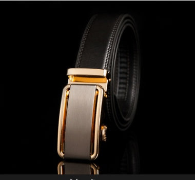 Men's leather factory direct belt buckle leather belt men's automatic belt belt wholesale business