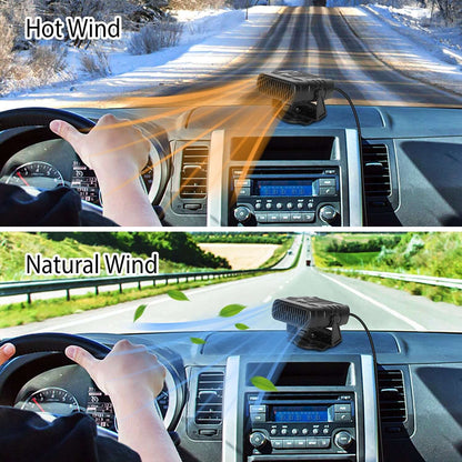 2-in-1 Portable Car Heater & Defroster - 12V/120W or 24V/200W 24V 200W Or 12V 120W Portable Car Heate | Ectron Online