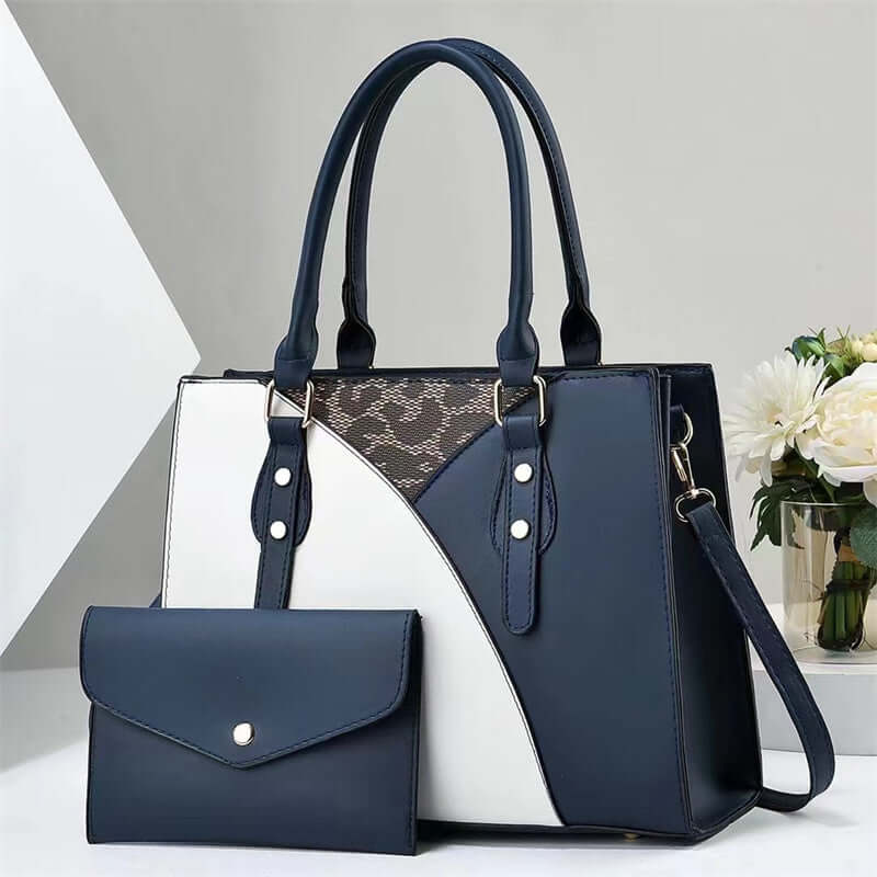 2-Piece Versatile Fashion Handbag Set - Tote & Matching Clutch Two Piece Versatile Fashion Handbags | Ectron Online