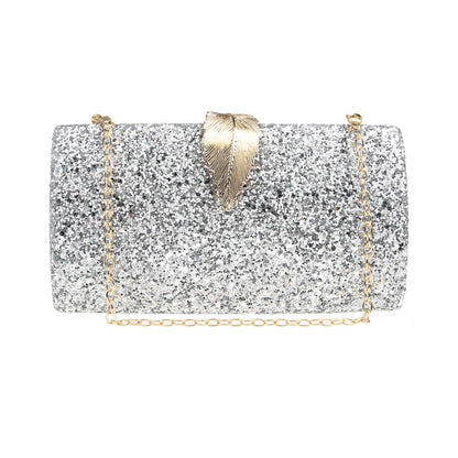 Sequined Dinner Bag Fashion Simple Clutch Long Small Square Bag Dress Bridal Bag Party Wedding