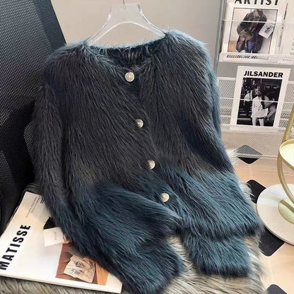 Women's Thickened Knitted Cardigan | Warm Autumn & Winter Coat Knitted Cardigan Sweater Coat For Women | Ectron Online