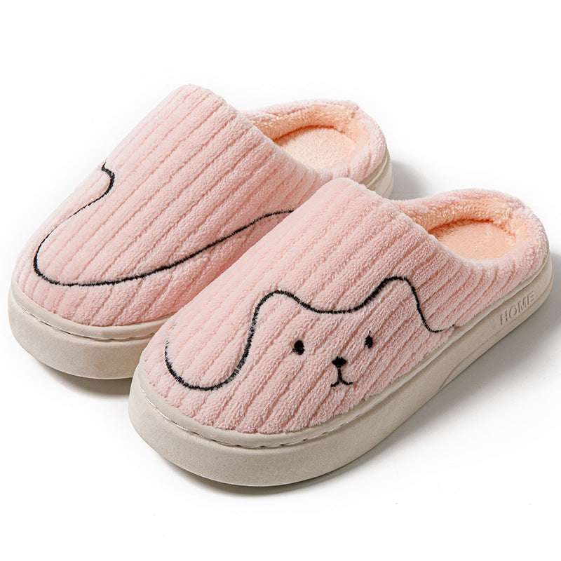Striped Cat Slippers – Warm, Non-Slip Indoor Couple Shoes Striped Cat Slippers Indoor Couple Non-s | Ectron Online
