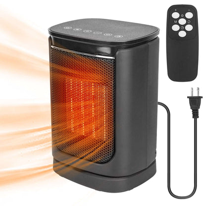 1500W Ceramic Oscillating Space Heater with Remote & Digital Display