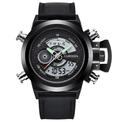 Men's Double Display Sports Watch Fashion Belt Multi-functional Double Dis | Ectron Online
