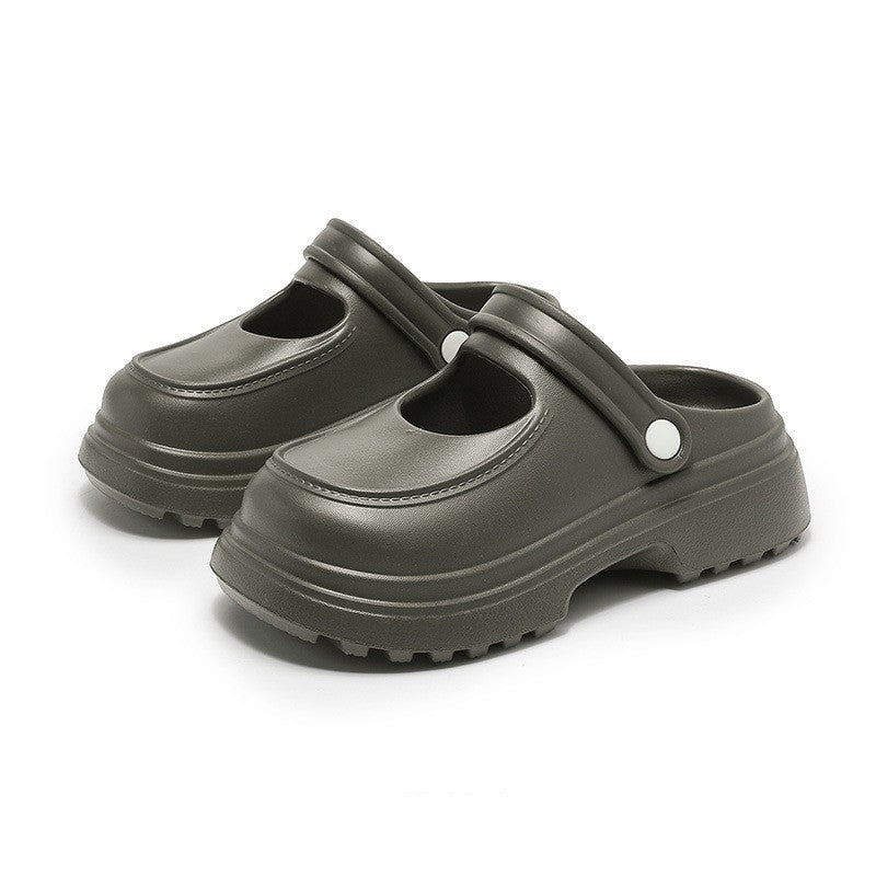 Mary Jane Closed-toe Slippers Female EVA Outdoor Non-slip Beach Flip-flops Mary Jane Closed-toe Slippers Female EVA | Ectron Online
