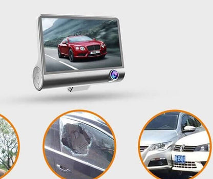 1080P HD 3-Channel Dash Cam 1080P High-definition Three-record Drivi | Ectron Online