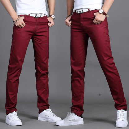 Men's Mid-Rise Straight Casual Pants