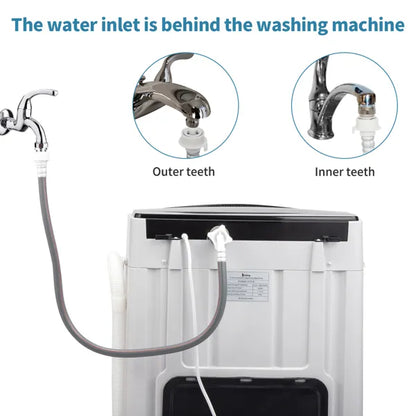Full-Automatic Top Load Portable Washing Machine - 17.8 Lbs Capacity Full-Automatic Washing Machine Top Load | Ectron Online