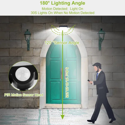 100 LED Solar Wall Lights Solar Powered Wall Lights Outdoor 100 LE | Ectron Online