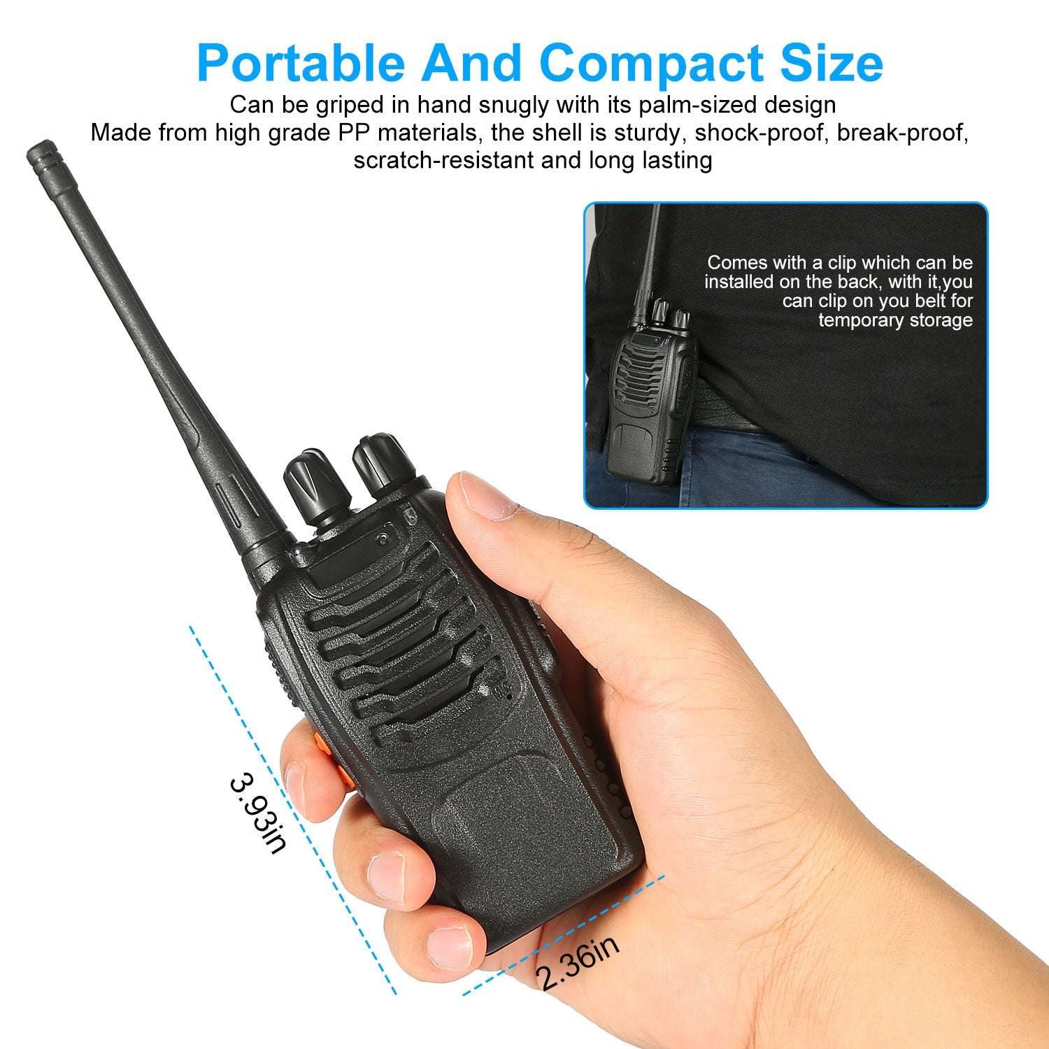 2-Pack Baofeng BF-888S Walkie Talkies | 16CH Long Range UHF Two-Way Radio 2 X Baofeng BF-888S Walkie Talkies Two W | Ectron Online