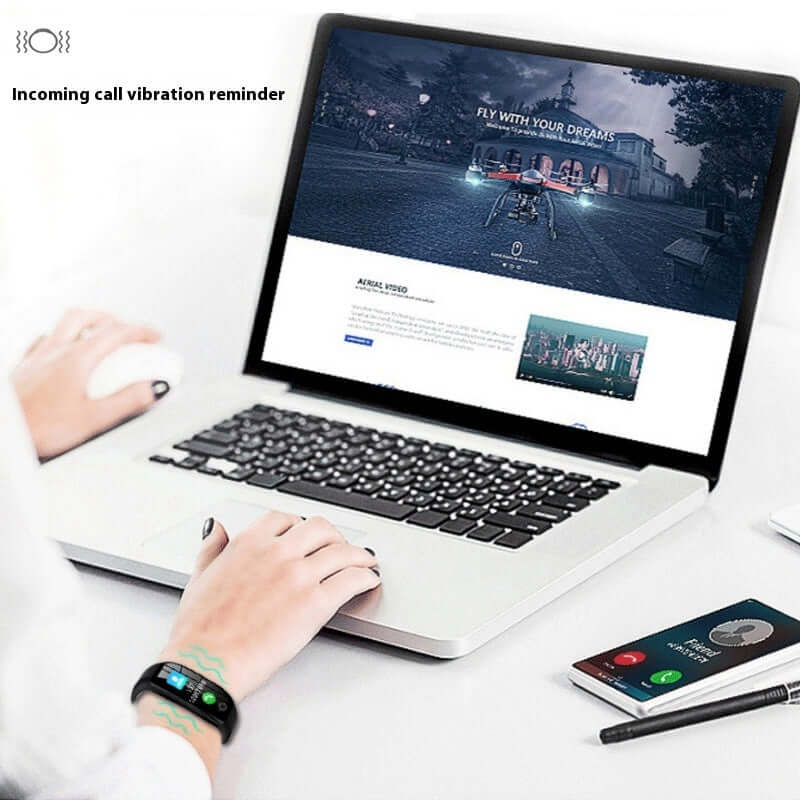 F21 Color Screen Smart Bracelet – Advanced Sleep & Activity Tracker Color Screen F21 Smart Bracelet Monitor | Ectron Online