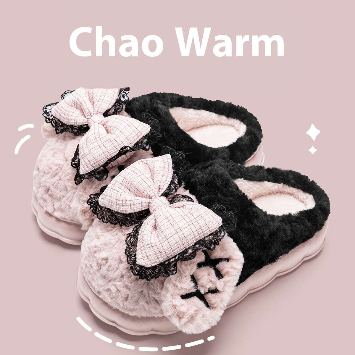 Girls' Warm Plush Slippers – Indoor & Outdoor Autumn Comfort Indoor Warm Girl Plush Slippers For Home | Ectron Online