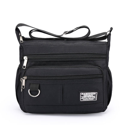 Men's Outdoor Leisure Multi-layer Zipper Messenger Bag