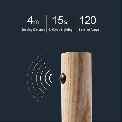 Wooden PIR Motion Sensor LED Night Light