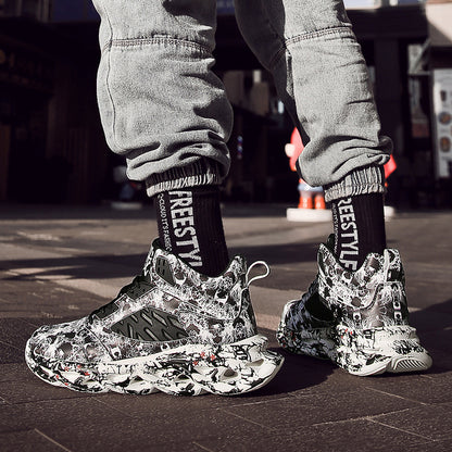 Net red shock-absorbing sneakers