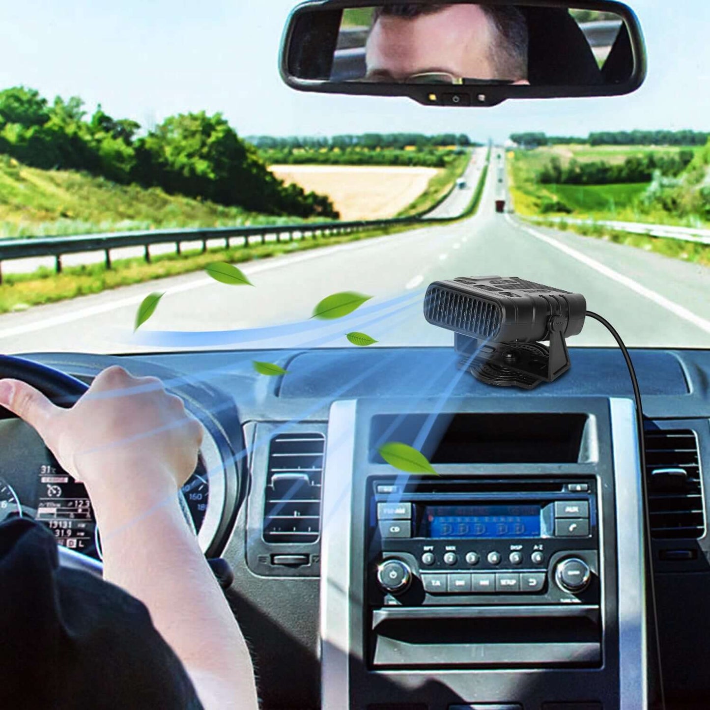 2-in-1 Portable Car Heater & Defroster - 12V/120W or 24V/200W 24V 200W Or 12V 120W Portable Car Heate | Ectron Online