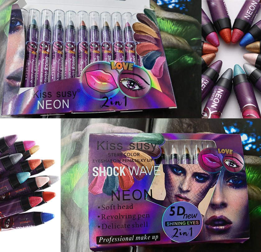 Long-Lasting Eyeshadow Stick – Shimmer Eye Pencil, Non-Drying Eyeshadow Stick Eye Shadow Pencil Long L | Ectron Online