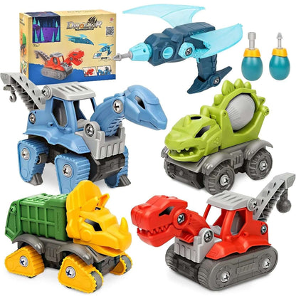 5-Pack Take Apart Dinosaur Toys with Electric Drill 5 Pack Take Apart Dinosaur Set With Elec | Ectron Online