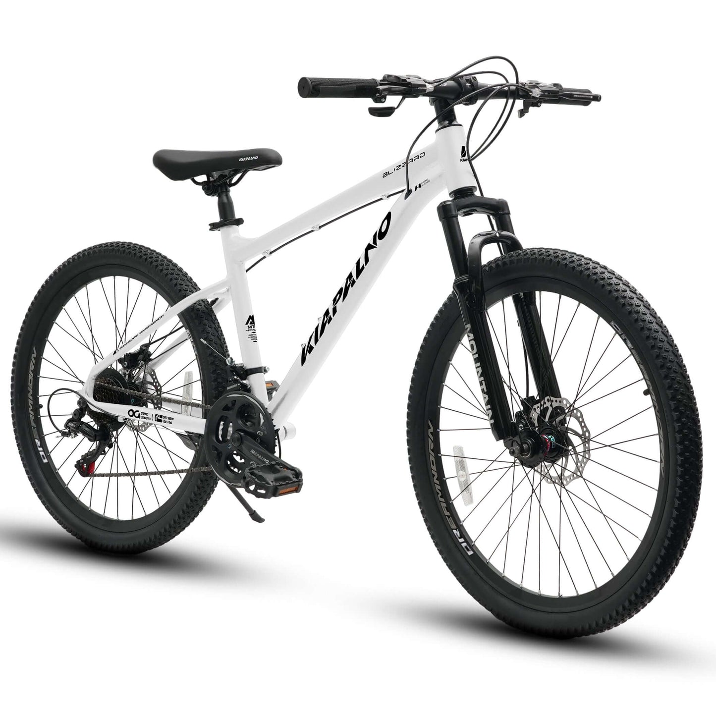 KIAPALNO 26" All-Terrain Mountain Bike - 21-Speed Disc Brake MTB - White A26317 KIAPALNO 26 Inch All-Terrain Moun | Ectron Online