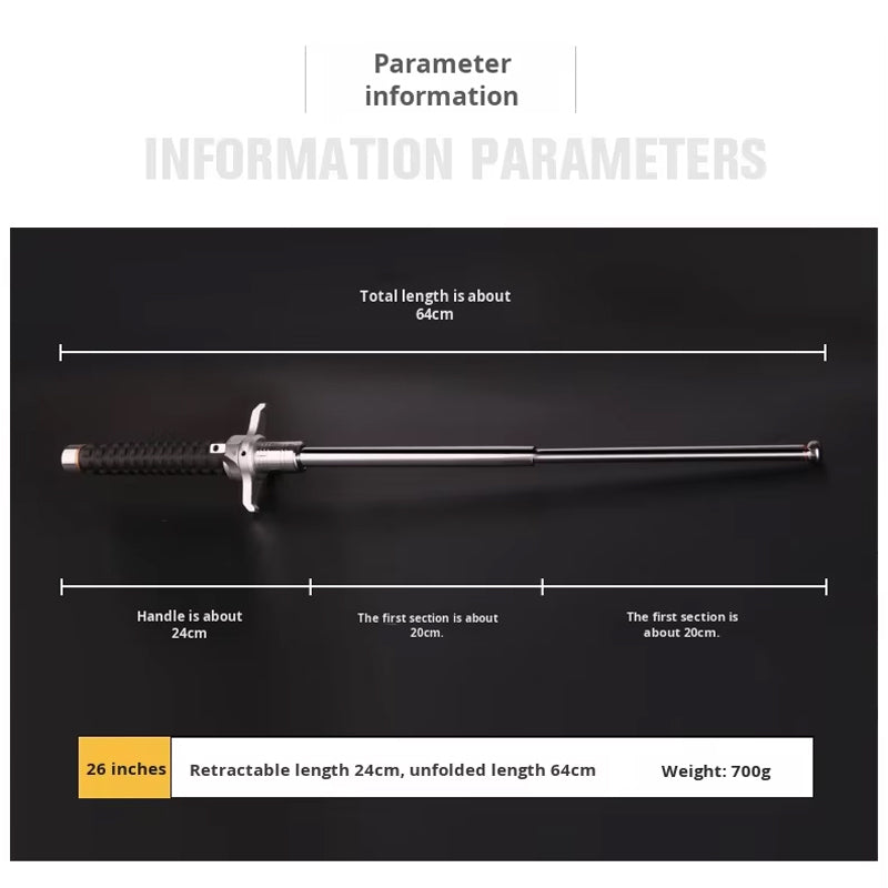 26-Inch Multifunctional Hiking Pole | Extendable & Impact Resistant