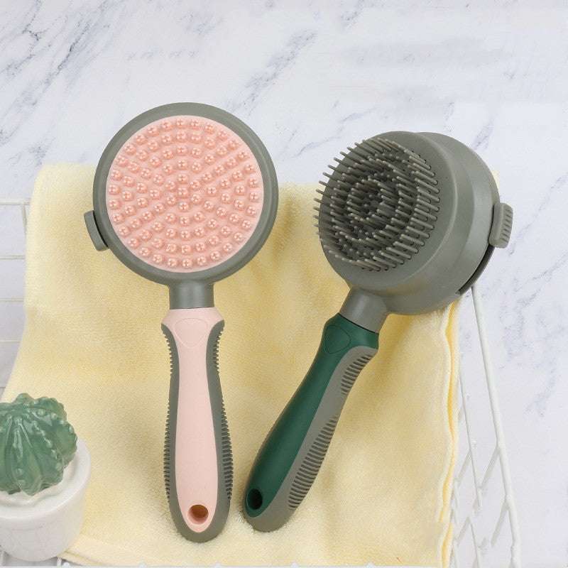 Pet Hair Removal Comb - Self Cleaning Slicker Brush for Cats & Dogs